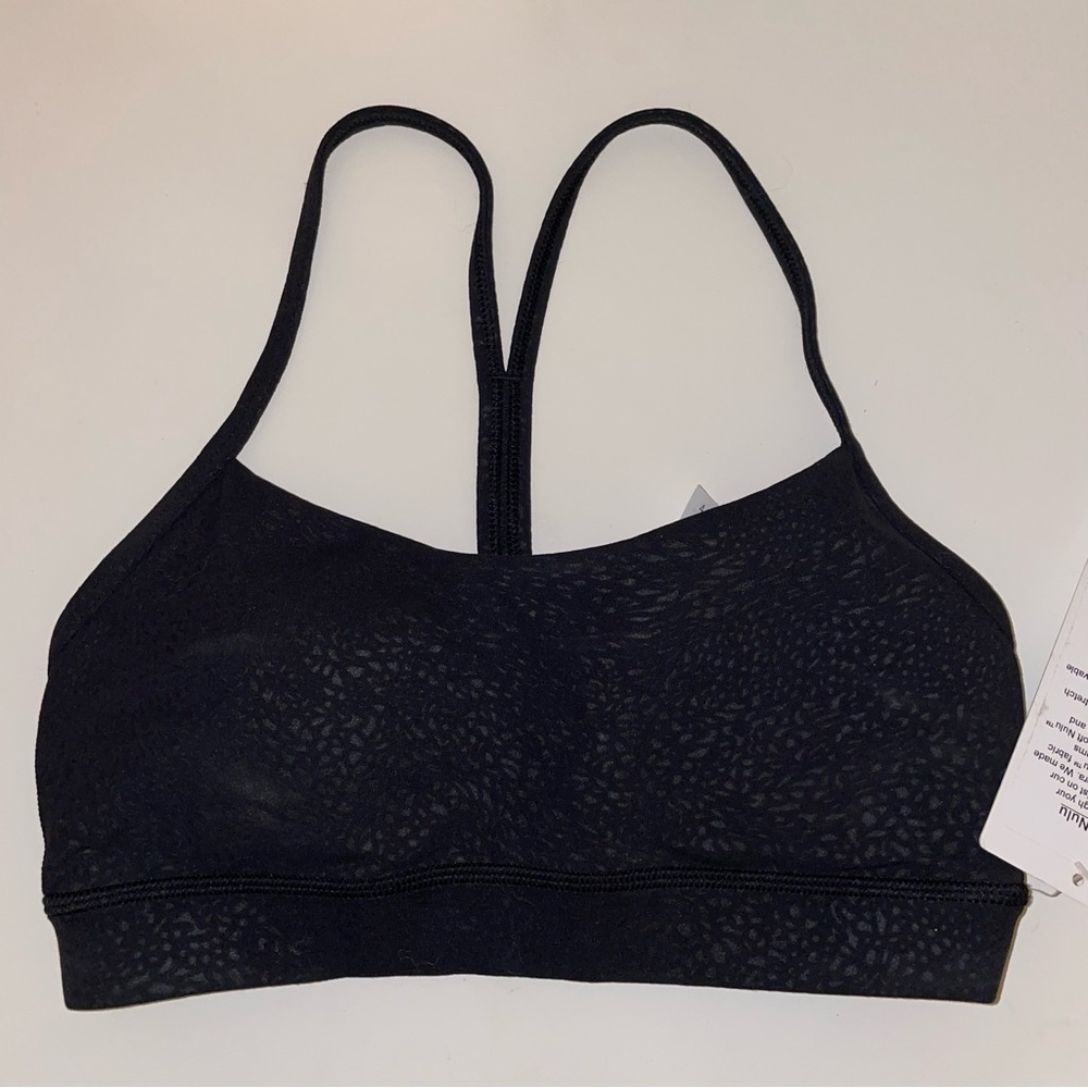 🖤NWT Lululemon Flow Y Bra *Nulu – Polar Shift Emboss – Size 4